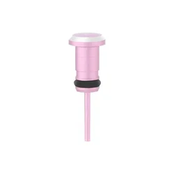 Universal Metal Earphone Dustproof Plug and Stopper (Rose gold)