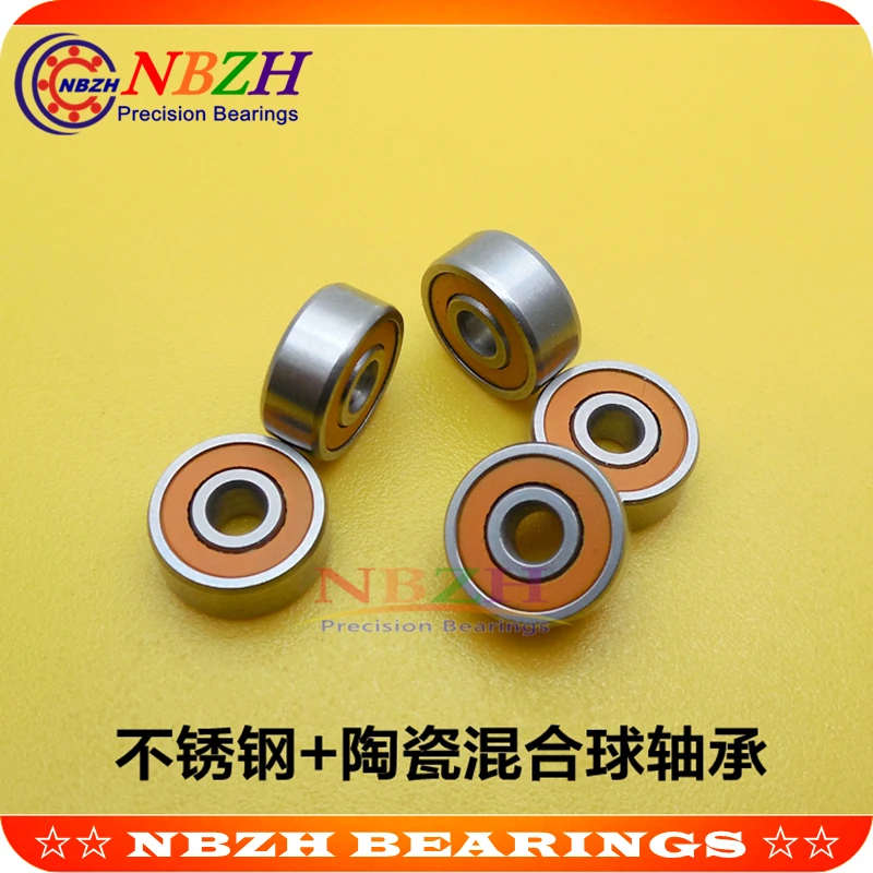 Stainless steel hybrid ceramic ball bearing SMR84C-2RS CB