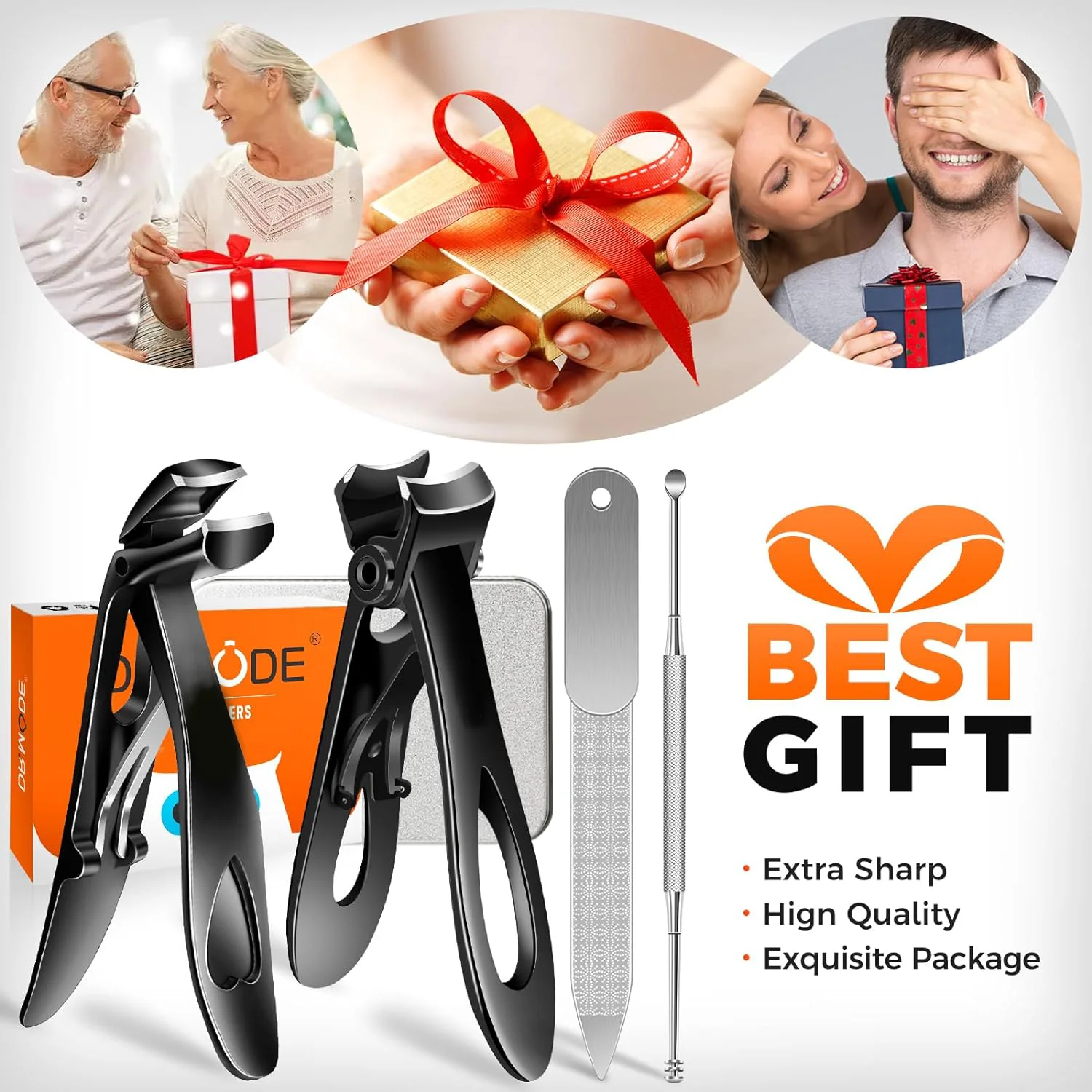 Toe Nail Clipper Nail Clipper Nail Clippers Stainless Steel For Seniors Thick Toenails Heavy Duty 15mm Wide Jaw Opening Large Toe Nail