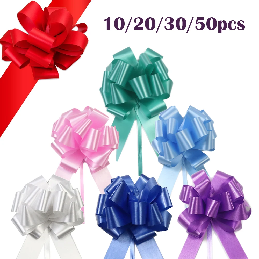 10–50 Stück bunte Geschenkverpackung, Schleife, Party, Geburtstag, Muttertag, Halloween, Weihnachtsdekoration, Schleife, Geschenkdekoration