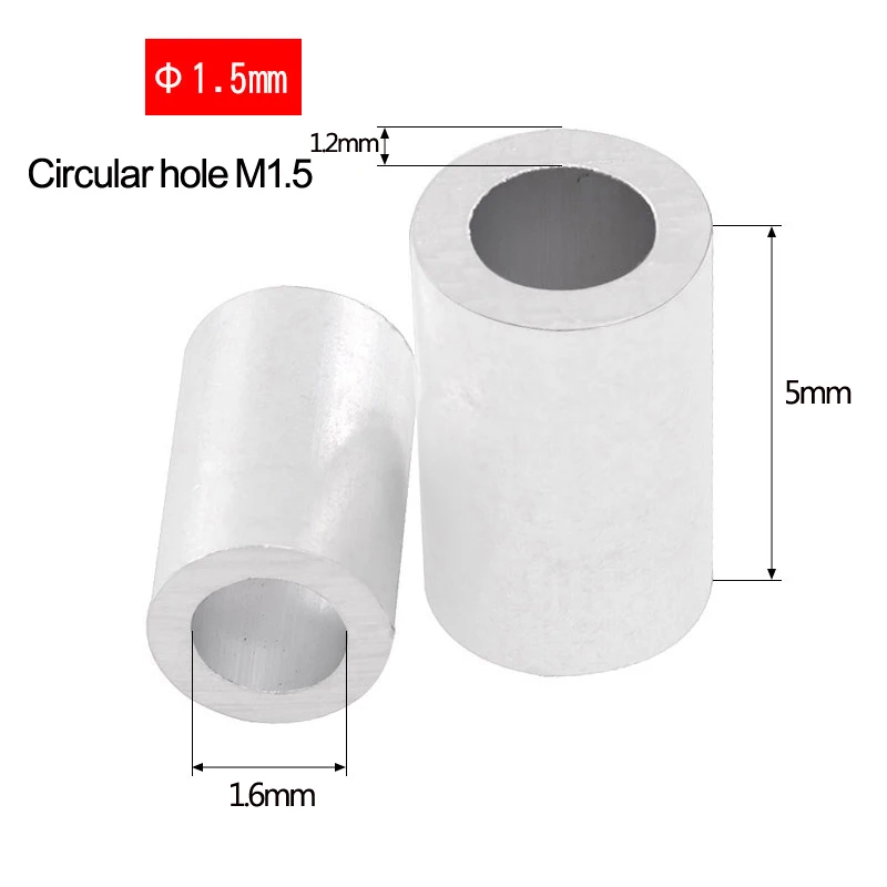 M1 bis M10 Stahldraht-Kabelseil-Befestigungsclip in voller Größe, kreisförmige Aluminium-Aderendhülsen, runde Crimpschlaufenklemmen, Menge 10–200 Stück – Detail 9