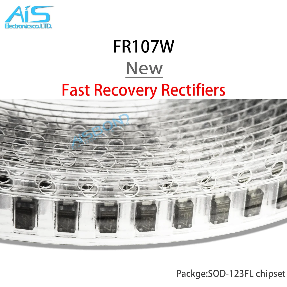 

100pcs/lot New FR107W FR107 Marking F7 Surface Mount Fast Recovery Rectifiers SOD123 SOD-123FL Diodes
