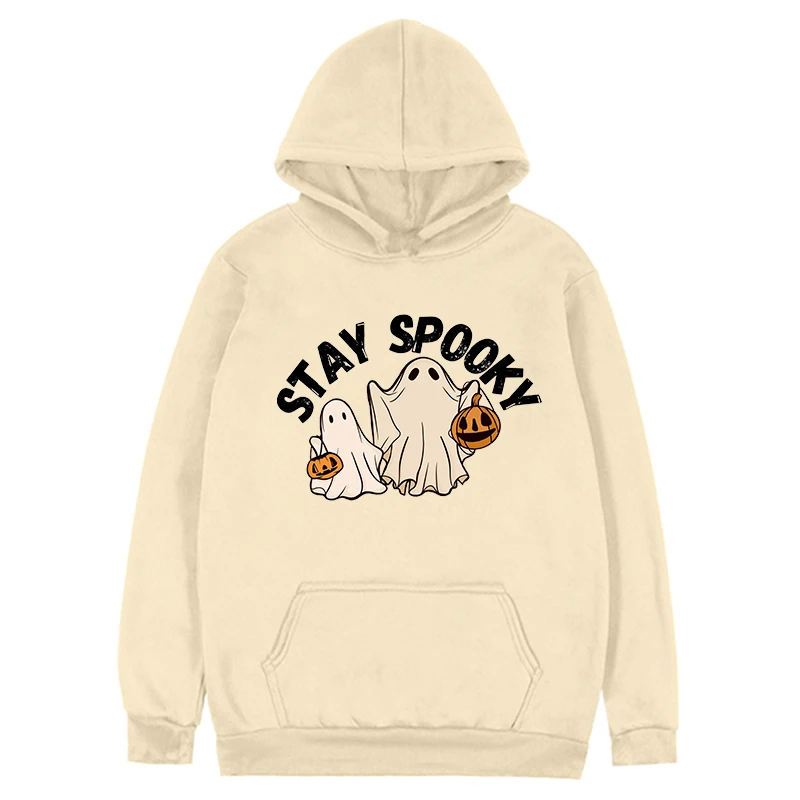 Spooky Sweatshirt Halloween Hoodie Halloween Gift Womens Halloween Sweatshirt Ghost Halloween Winter Clothes Women m