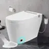 Heated Seat Smart Toilet, One Piece Toilet, Automatic Flush Tankless Toilet without Bidet,  Power Outage Flushing 1