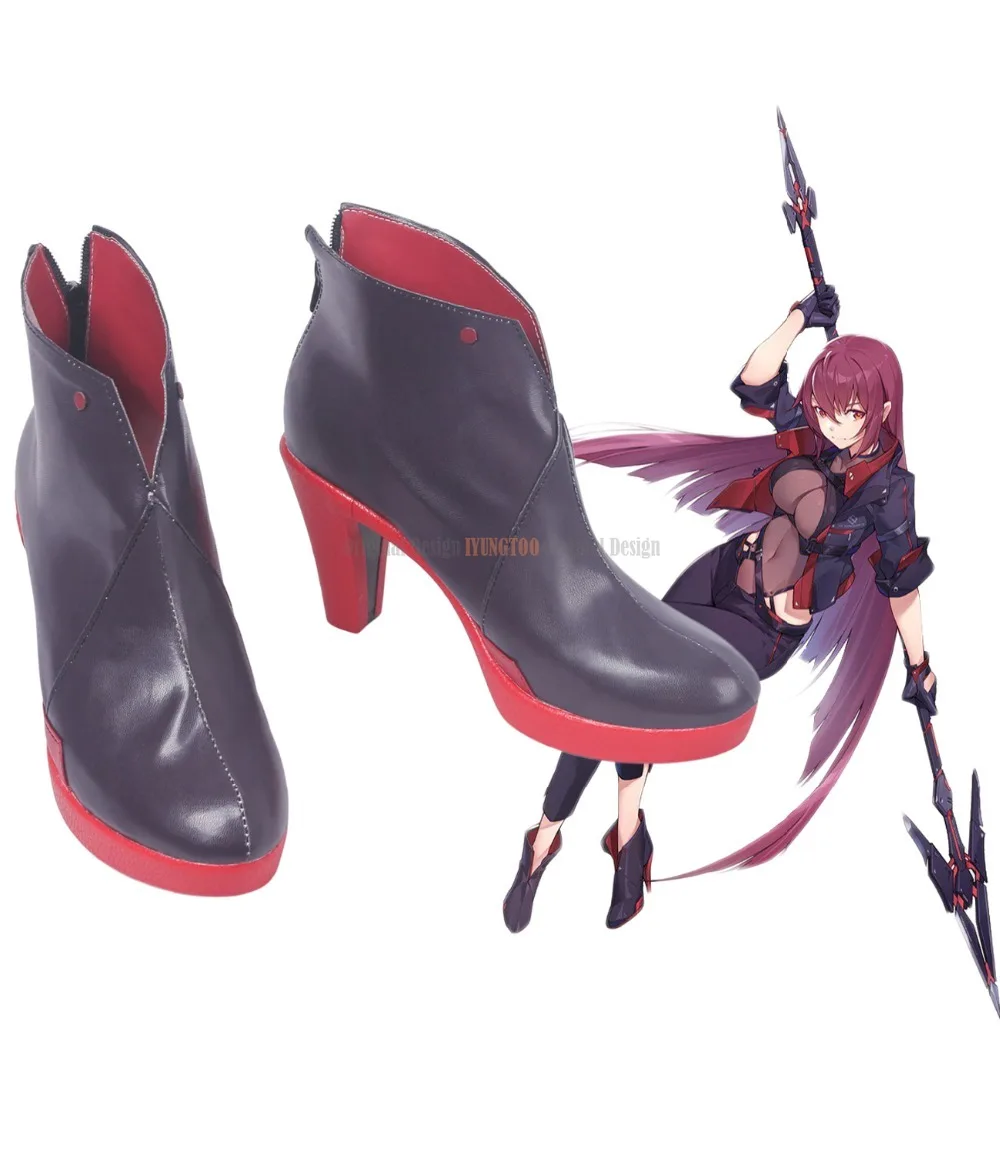 FGO Scathach Cosplay Fate Grand Order сапоги на высоком каблуке изготовленные заказ любого