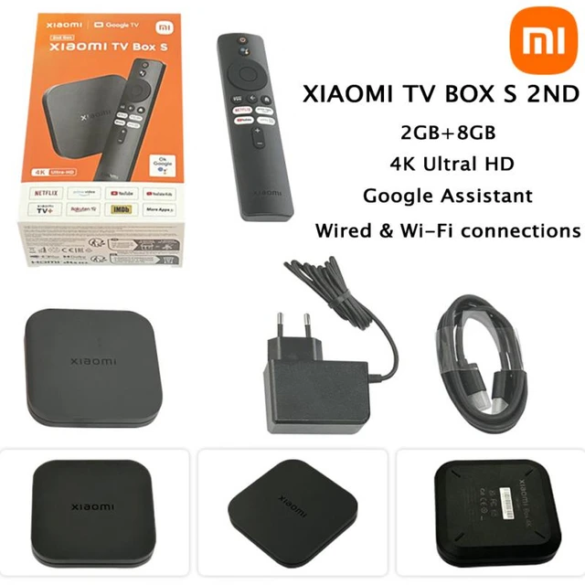 Global Version Xiaomi Mi TV Box S 2nd Gen 4K Ultra-HD Media Player  Quad-core Processor Dolby Vision HDR10+ Google Assistant - AliExpress