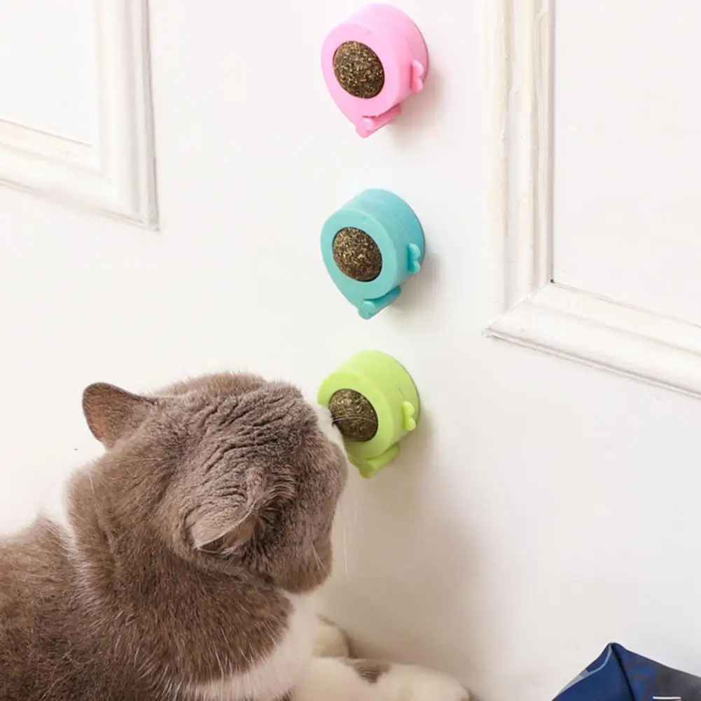 

No Pigment Pet Catnip Toy Interactive Toys Catnip Ball Funny Cat Toy Easy Installation Pet Treat Catnip Ball for Indoor