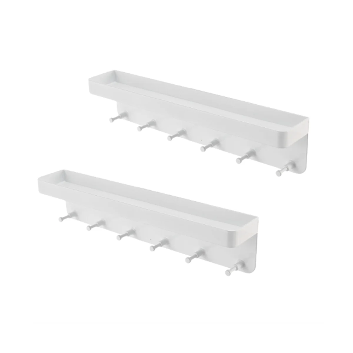 

Настенный держатель для ключей, подвесная полка для ключей, вешалка для всякой всячины, металлическая декоративная, белая