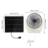 Solar Panel Fan Portable Solar Fan with USB Solar Powered Camping Fan Outdoor Fan for Picnic Barbecue Fishing Travel 6