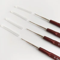 Crochet à tricoter aiguille Dreadlock outils de cheveux crochets en plastique métallique 0.5Mm 0.6Mm 0.7Mm 0.8Mm tissage de cheveux Micro crochet bricolage 5