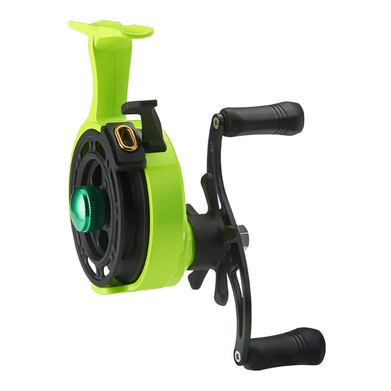 DEUKIO Ice Fishing Reel Raft Front Reel 4+1BB Magnetic Brake Line Speed Control Radial Gap
