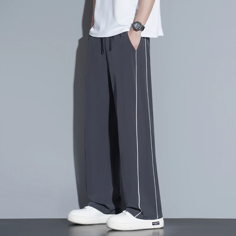 Summer ice silk thin section pants men's Hong Kong style - Image 4