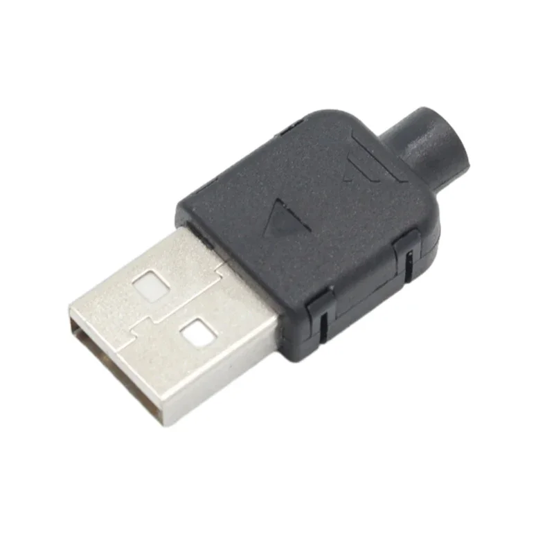 10 Sets DIY USB 2.0 Connector Plug A Type Male 4 Pin Assembly Adapter ...