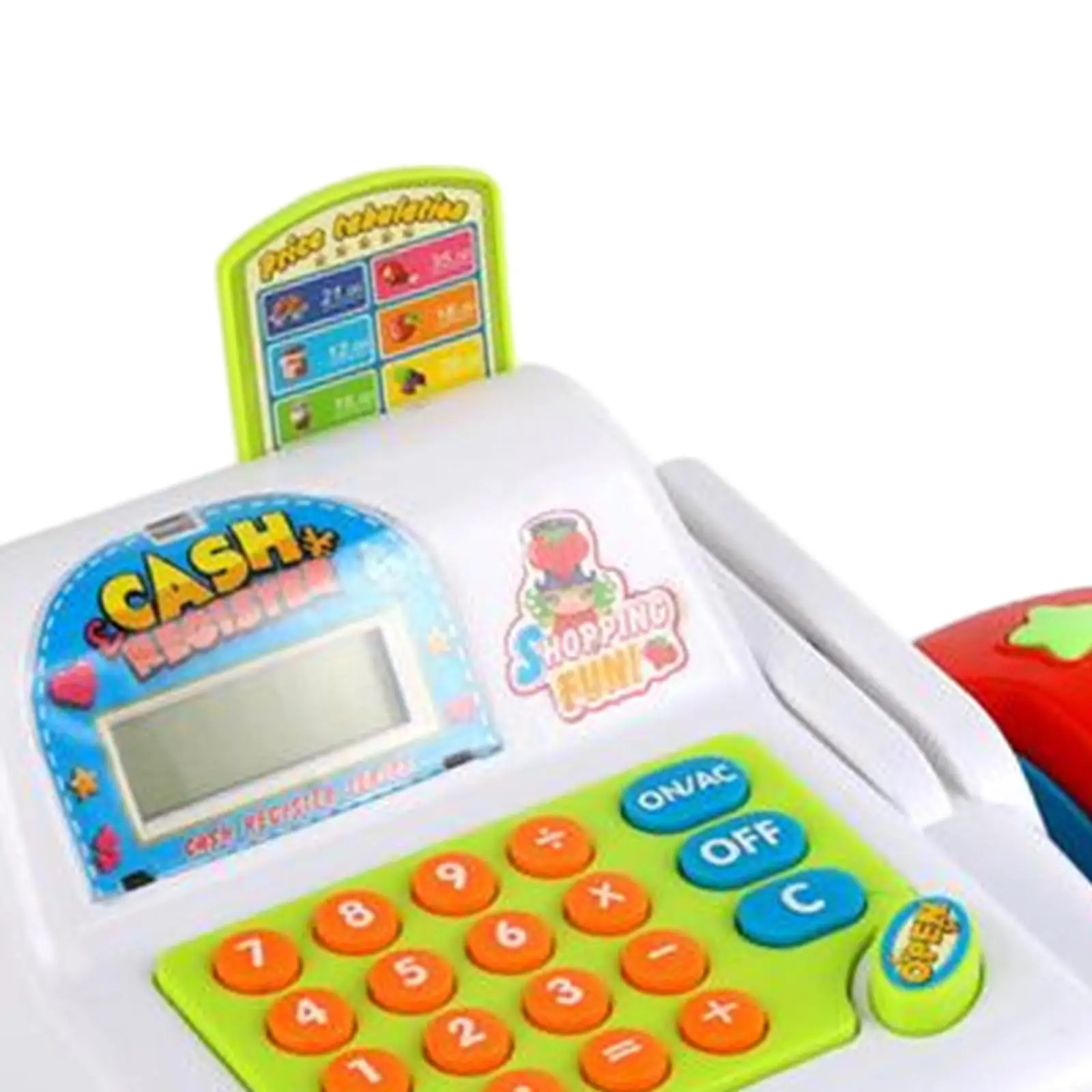 Supermarket Cash Register Play House Toys Cash Calculator with Sound Lights Development for Children Kids Girls Toddlers Gifts