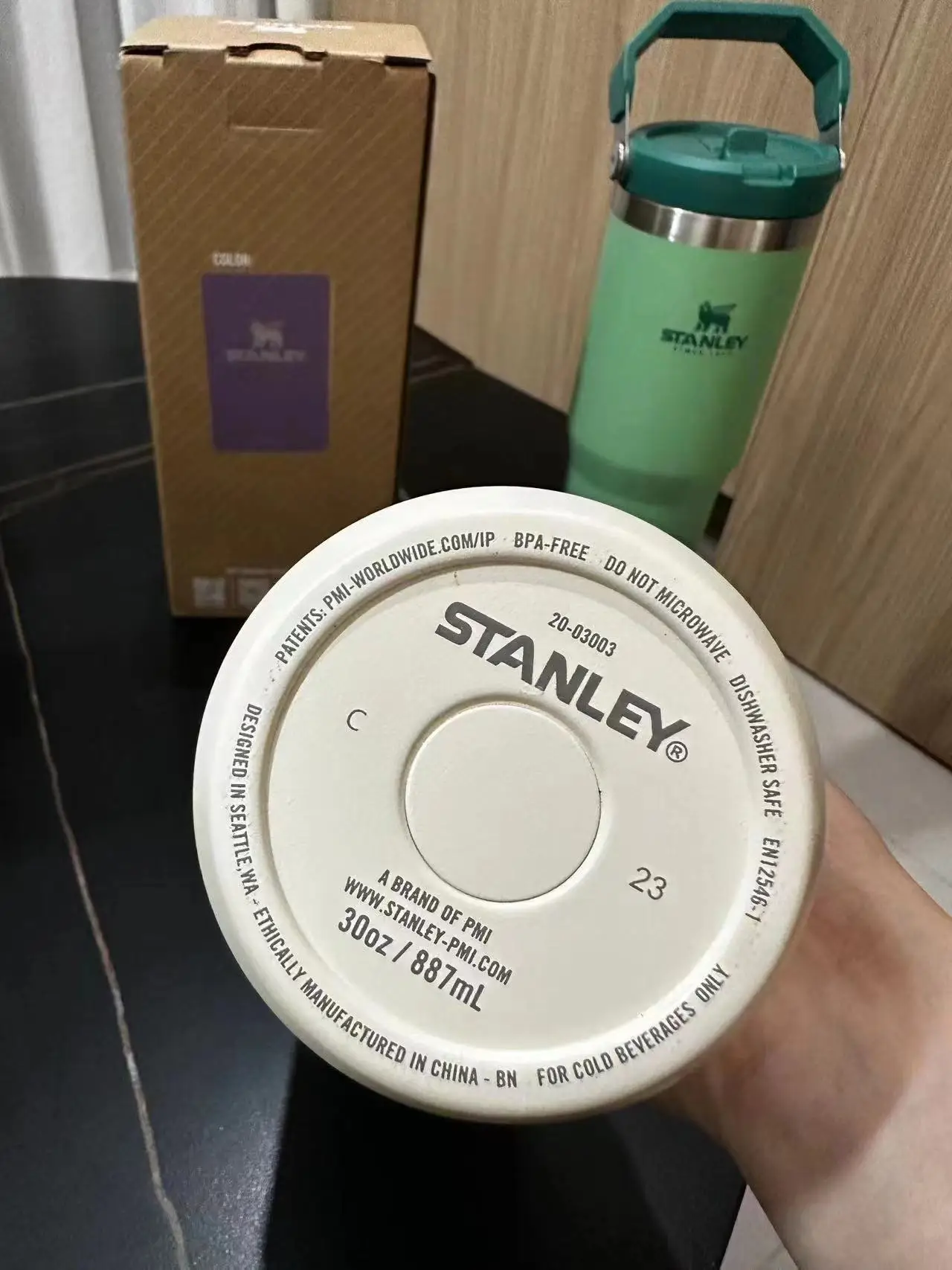  Ѳ ޸ Stanley   Һ ĵ, θ ƿ Ŀ ӱ, ڵ  , 30oz/887ml