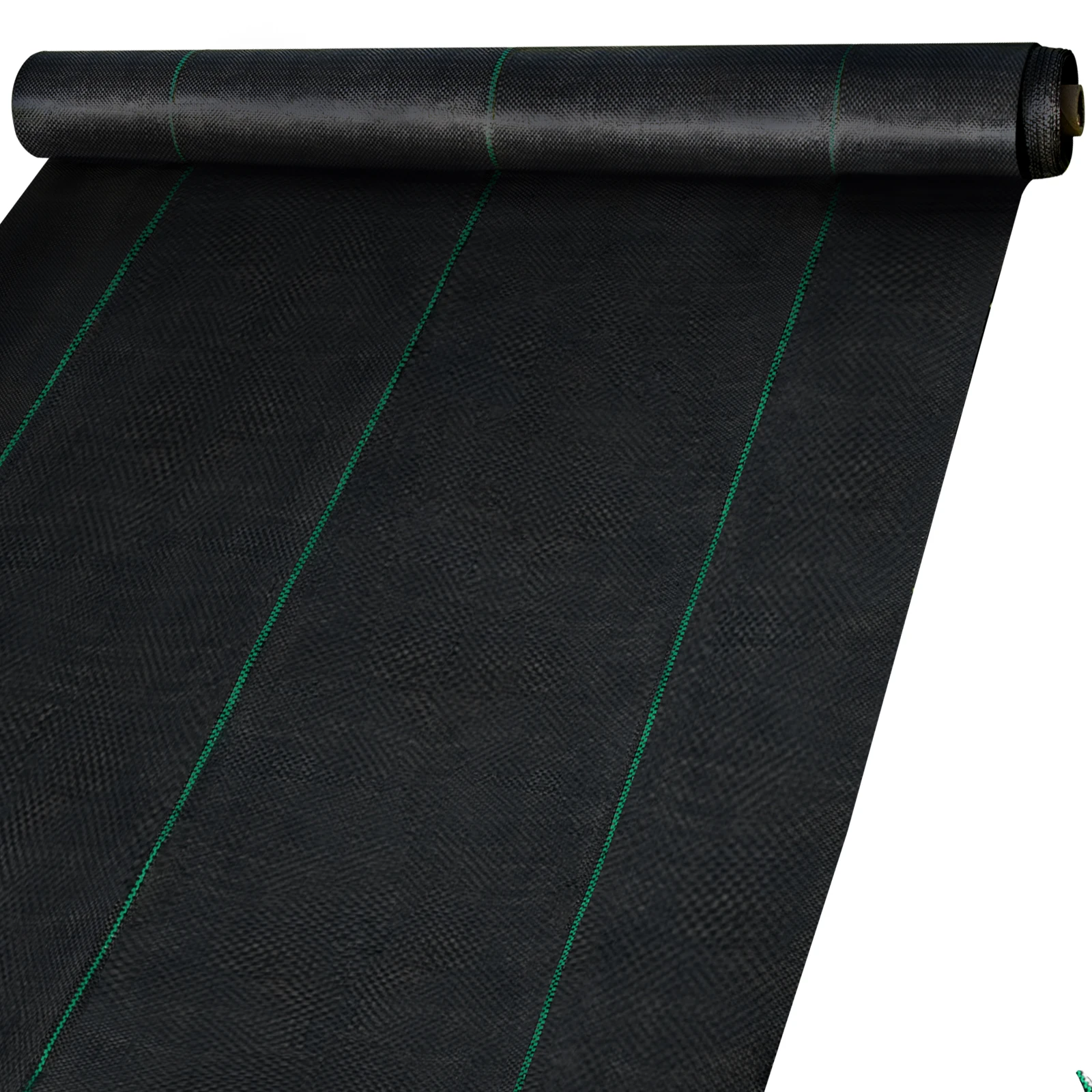 

VEVOR Weed Control Fabric Textile Fabric Heavy Duty Woven Ground Cover Weed Barrier Cloth Blocker Mat for Greenhouse Yard Garden