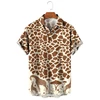 Summer Street Hip Hop Tyrannosaurus Rex Pirnt Harajuku Men Women Shirts Animal Pattern Short Sleeve Blouse Holiday Hawaii Shirt 5