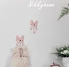 Pink Bow Wall Mounted Hook Towel Hooks For Bathroom Clothes Coat Hanger Bedroom Back Door Hooks Diy 3