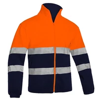 Hi Vis Reflective Fleece Work Hoodie