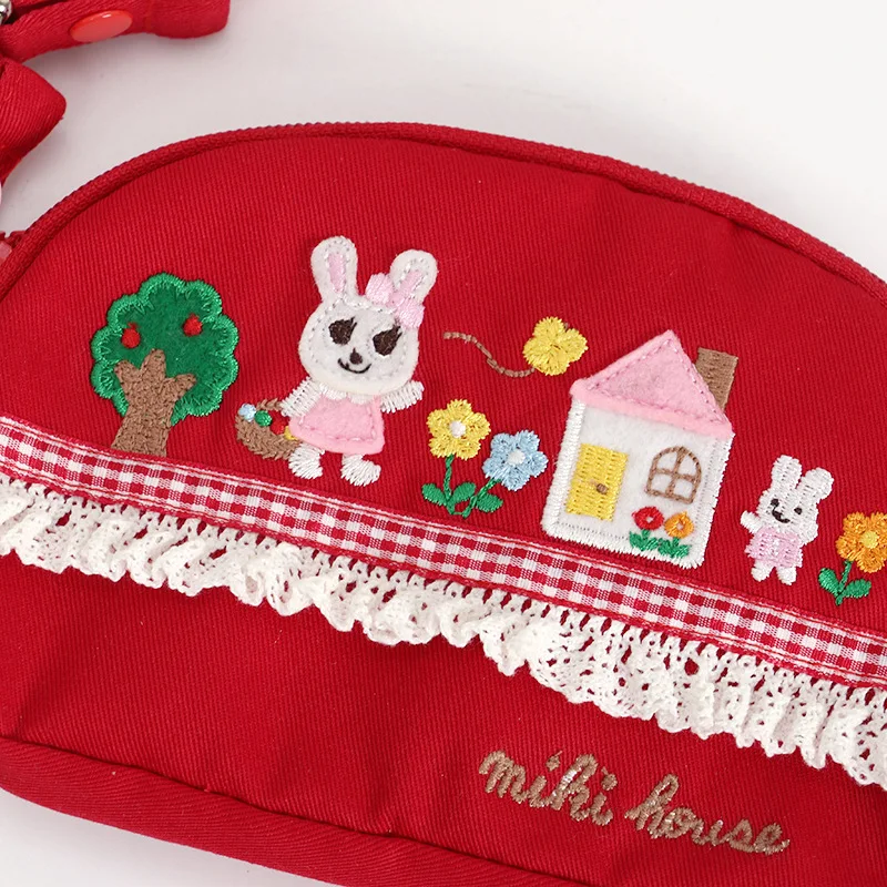 Children's Backpacks Japanese Cartoon Cute Bunny Bear Camera Bus Embroidery Crossbody Bag Canvas Bags Backpack for Kids Mochila 3