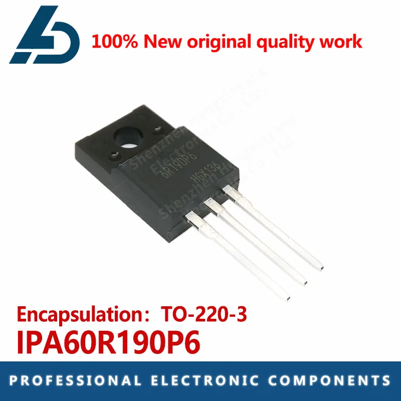 

10PCS IPA60R190P6 N-channel 600V 20.2A package TO-220-3 FET MOS tube