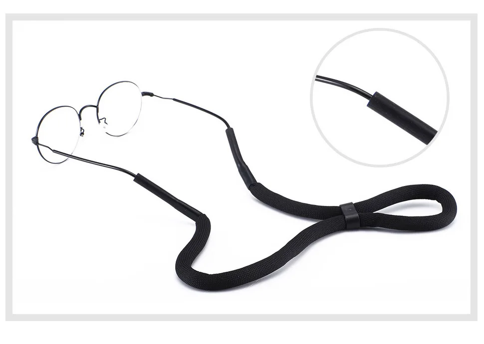 12 stücke Unterwasser Tauchen Sport Schwimmen Schwimmende Gläser Schnur Sonnenbrille Brillen Brillen Schaum Kette String Halter Schwarz Blau – Detail 7