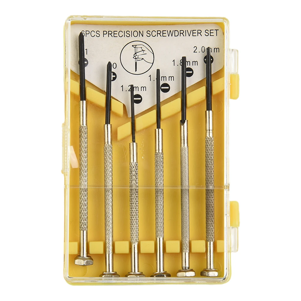 

6PCS Precision Screwdriver Set Corrosion Resistance Anti Rust DurabIlity Equipment Repair Tool Set For Watches Glasses