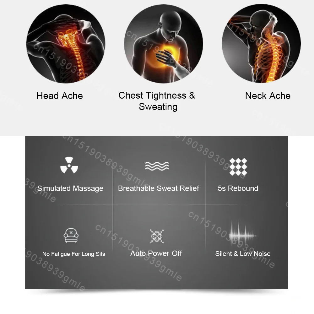 Massager Chair Pad Electric Heating Vibrating Cervical Neck Back Body Cushion Massag for Office Car Home Lumbar Mattress