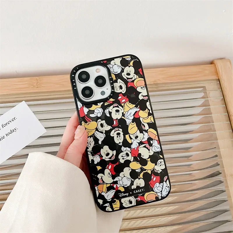 thumbnail image 1 of Disney-funda de silicona transparente para IPhone, carcasa protectora de dibujos animados de Mickey y Minnie, para IphoneXR/11/12/13Promax/14plus, 1 of 4