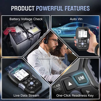ANCEL VOD700 OBD2 Scanner for Volvo OBD2 Scanner All System Car Code Reader Diagnostic Scan
