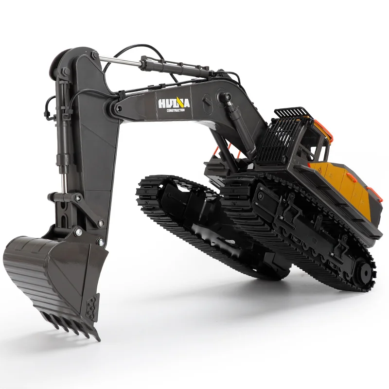 Toys HUINA 1/14 1592 RTR Tracked RC Excavator Truck Car TOUCAN Radio Control Model 2.4G Light Sound Outdoor For Boys TH18065 4