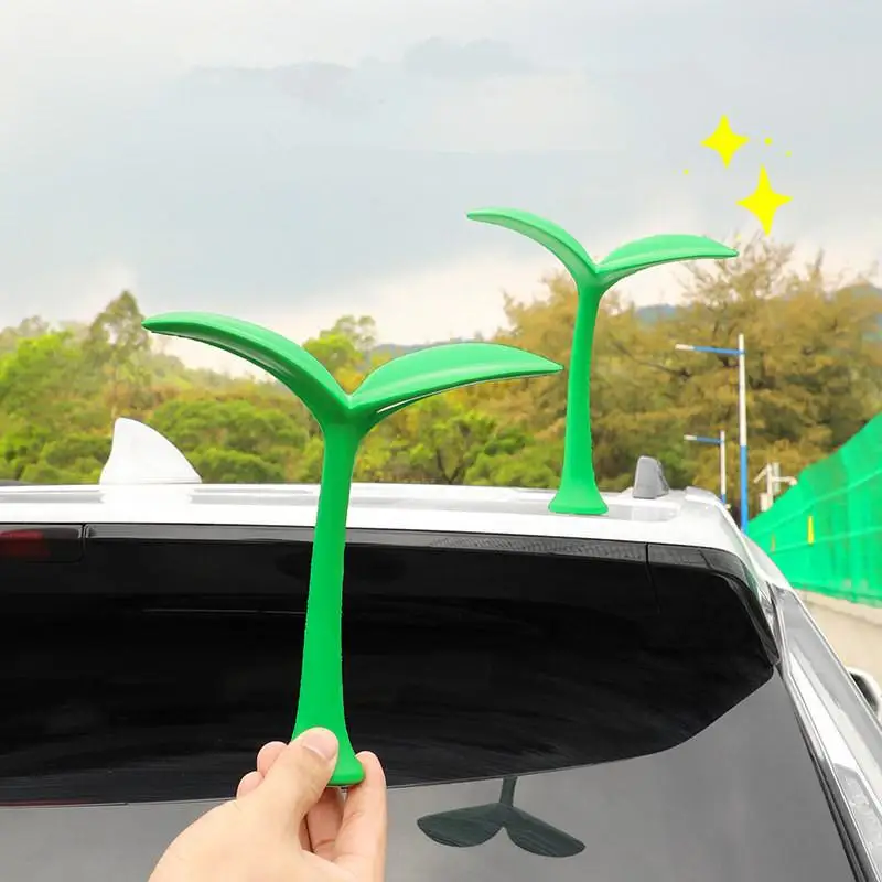 3D 차량 지붕 장식 콩나물 꽃봉오리 귀엽고 재미있는 장식 자동차 외관 개조에 적합