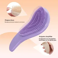 Brosse à cheveux démêlante magique, 1 pièce, paille de blé douce, peigne de Massage du cuir chevelu, antistatique, brosse de toilettage douce, brosse de coiffure pour Salon de coiffure 3