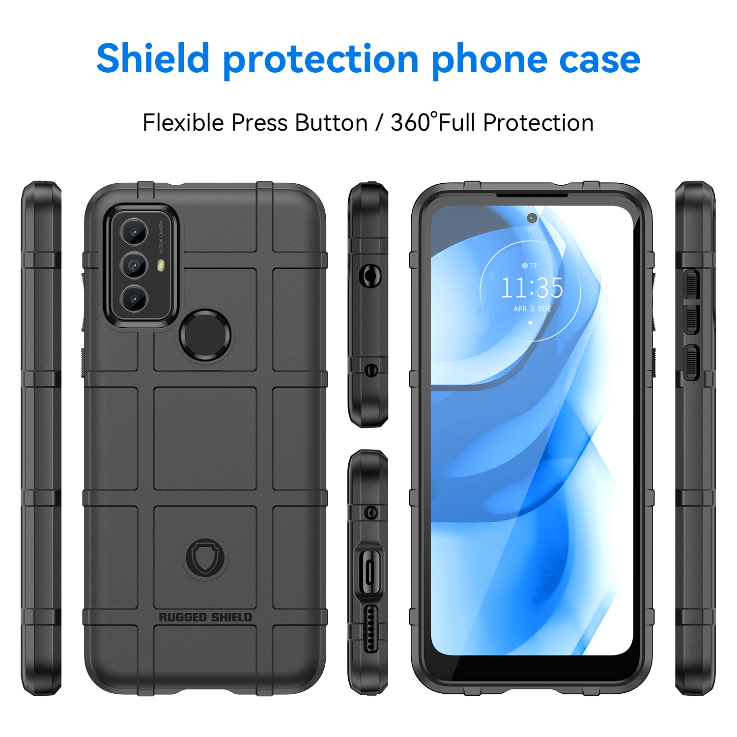 Robust Anti-Knock Protective Shield Case with Armor Matte Finish