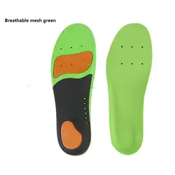 Comfortable Orthopedic Insoles with Arch Support for Plantar Fasciitis and Sports (Mesh green)