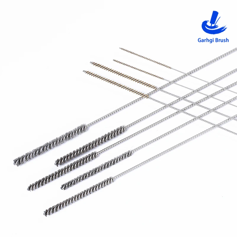 수공구 브러쉬 60 x 300mm 긴 스테인레스 스틸 와이어 및 구리 와이어 청소 브러쉬 트위스트 인 와이어 파이프 브러쉬 녹 제거