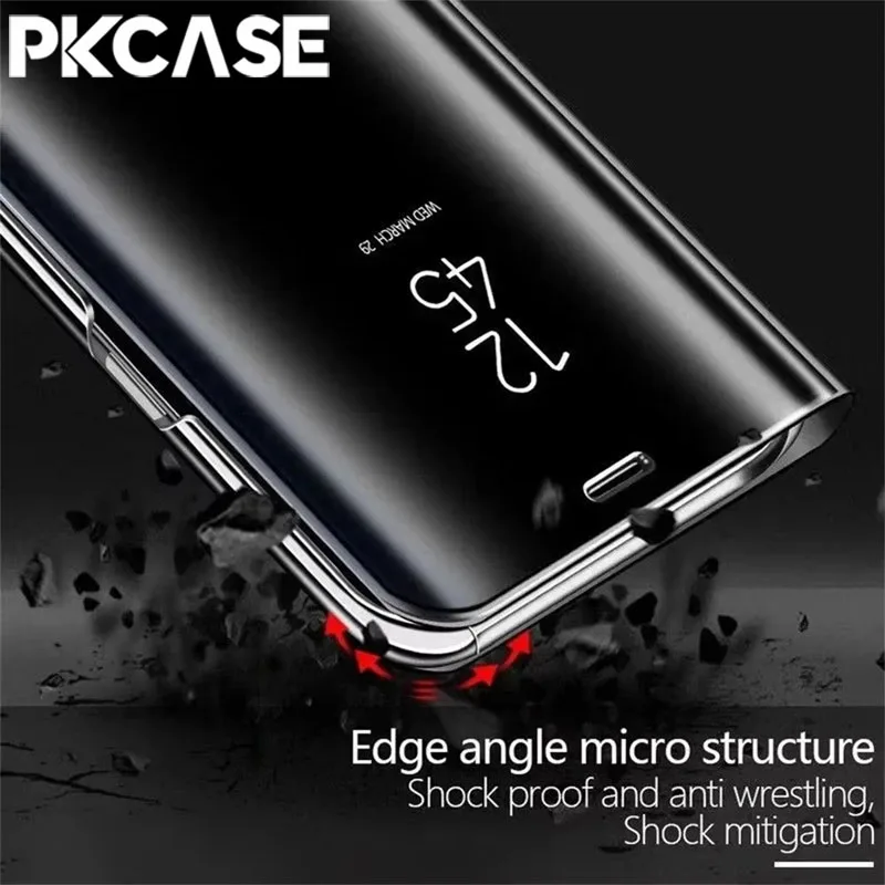 Sleek Mirror Flip Phone Case with Enhanced Protection