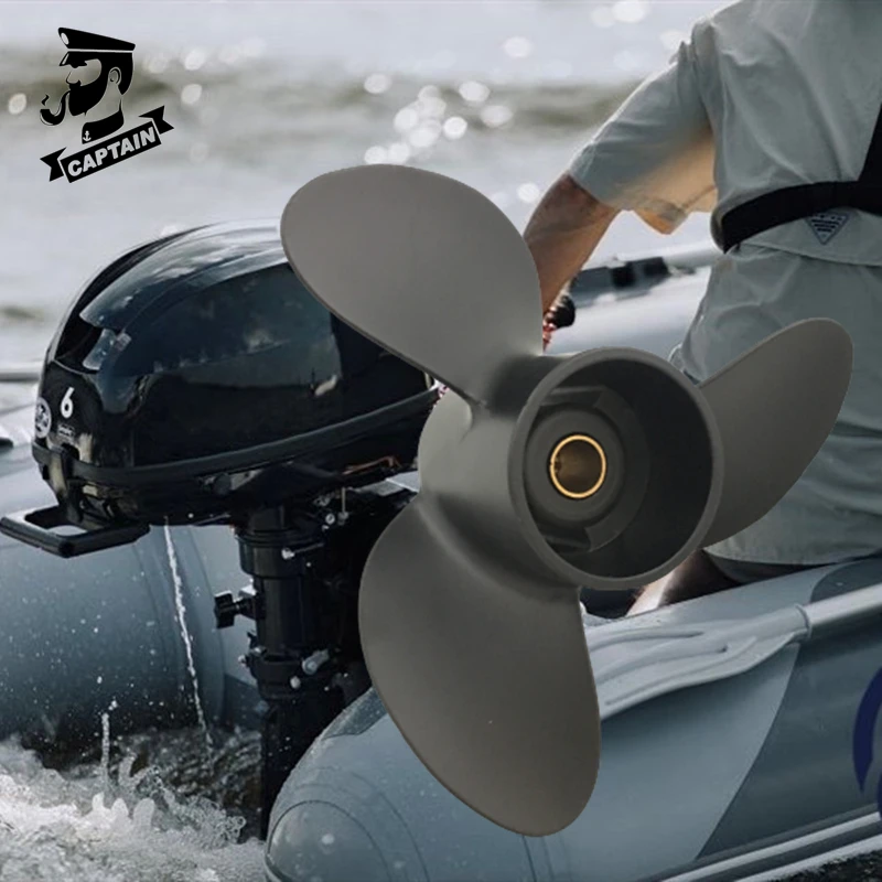 

Captain Outboard Propeller 7.8x8 Fit Tohatsu Mercury Outboard 4HP 5HP 6HP MFS4/5S/6S M5B 12 Tooth Spline RH Aluminum Propeller