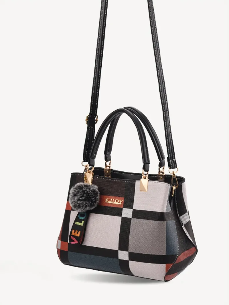 Shoulder Handbag Women Stitching Messenger Bags Shoulder Bag