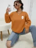 Lovely Bubu Is Throwing Flip-Flops At Dudu  Printing Sweater Women Fashion O-Neck Hoodies Autumn Fleece Pullover Comfortable Top 4
