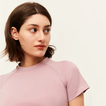 OhSunny Women Fashion Crop Tops Anti-UV UPF50+ Slim Sexy Short Sleeve Shirt Tee Design Top Gym T-Shirt Osasuna Workout Tank 6