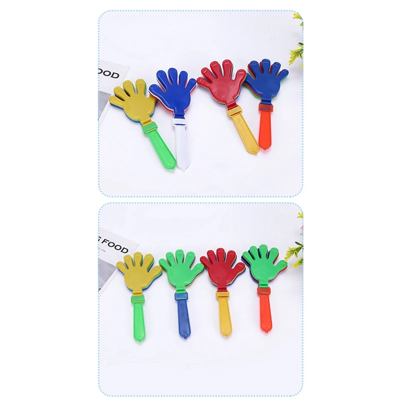 Top-Cheerleading Cheering Clapping Props Plastic Clapping Props Hands (Random Colors)