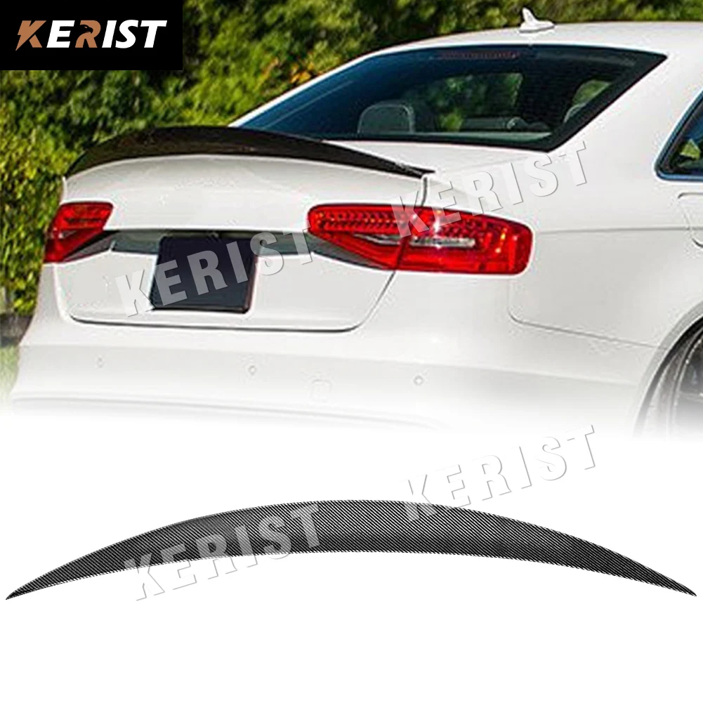 

Задний спойлер для Audi A4 b8,5 S4 4, дверь 2013 ~ 2016, стиль S4 HK, углеродное волокно