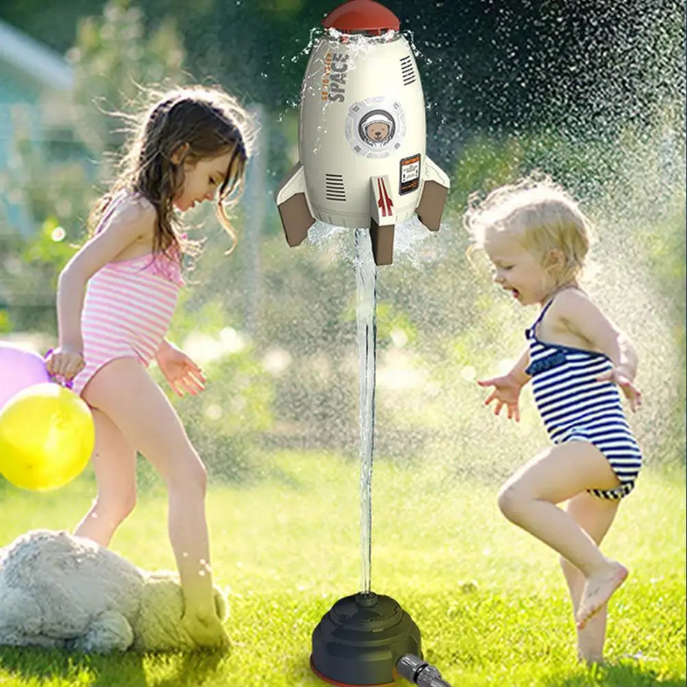 Foguete água pressão elevador sprinkler colorido durável água alimentado  lançador plástico jogo de água para crianças no jardim gramado - AliExpress