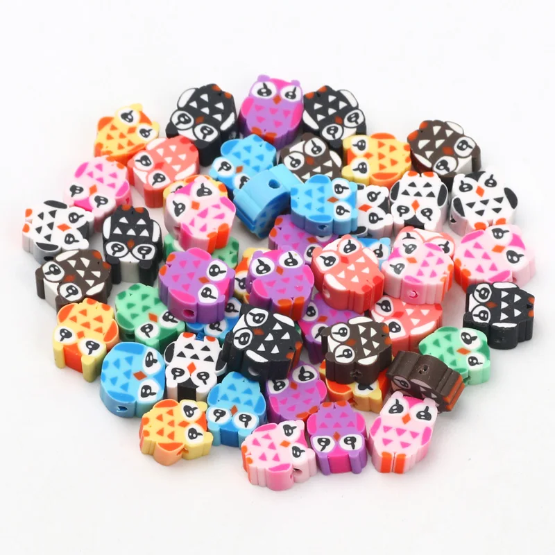 20/50/100pcs Cute Mixed Animal Beads Polymer Clay Beads Handmade Loose  Spacer Beads for Jewelry Making DIY Bracelet Accessories - AliExpress