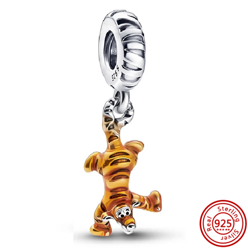 MINISO Disney Winnie the Pooh Tiger Piglet Birthday Charm Fit Pantaro Bracelet DIY Women Exquisite High Quality Jewellery Gift 4