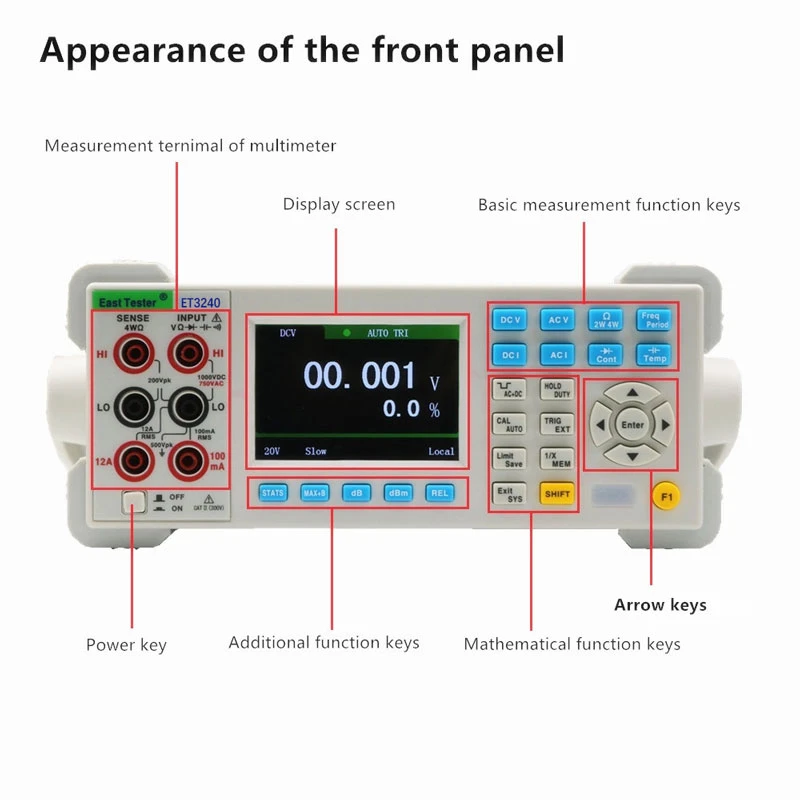 Automatic Digital Multimeter High Precision Multimeter Desktop