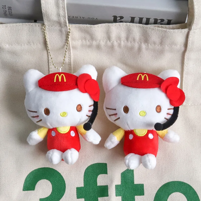 

Hello Kitty Sanrio Pendant Kawaii Anime Cute Strap Student Schoolbag Keychain Car Accessory Decorate Toys Girls Birthday Gifts