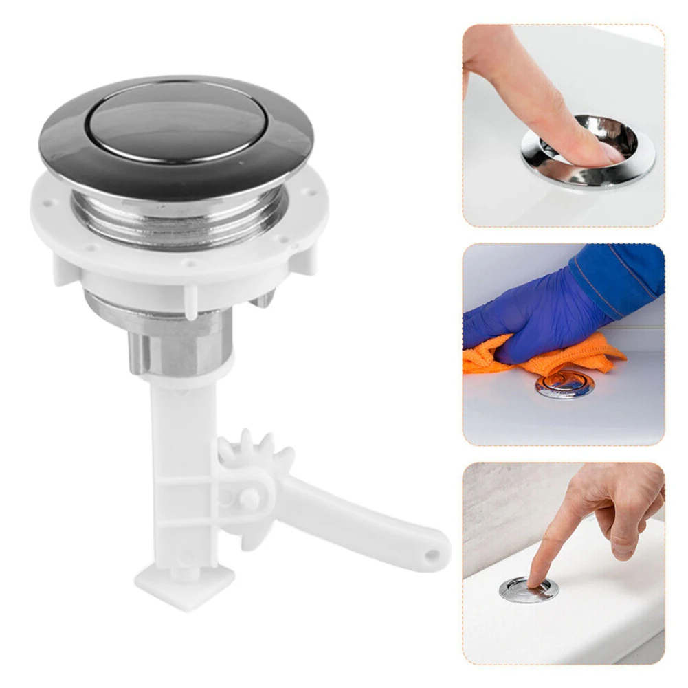 

38mm Universal Dual Flush Toilet Water Tank Button Round Valve Push Button Flush Toilet Seat Water Tank Valve Bathroom Accessory