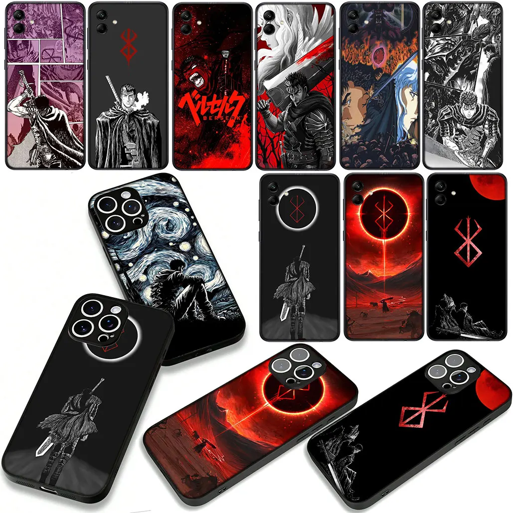 Anime Cartoon Berserk Guts Phone Cover Case